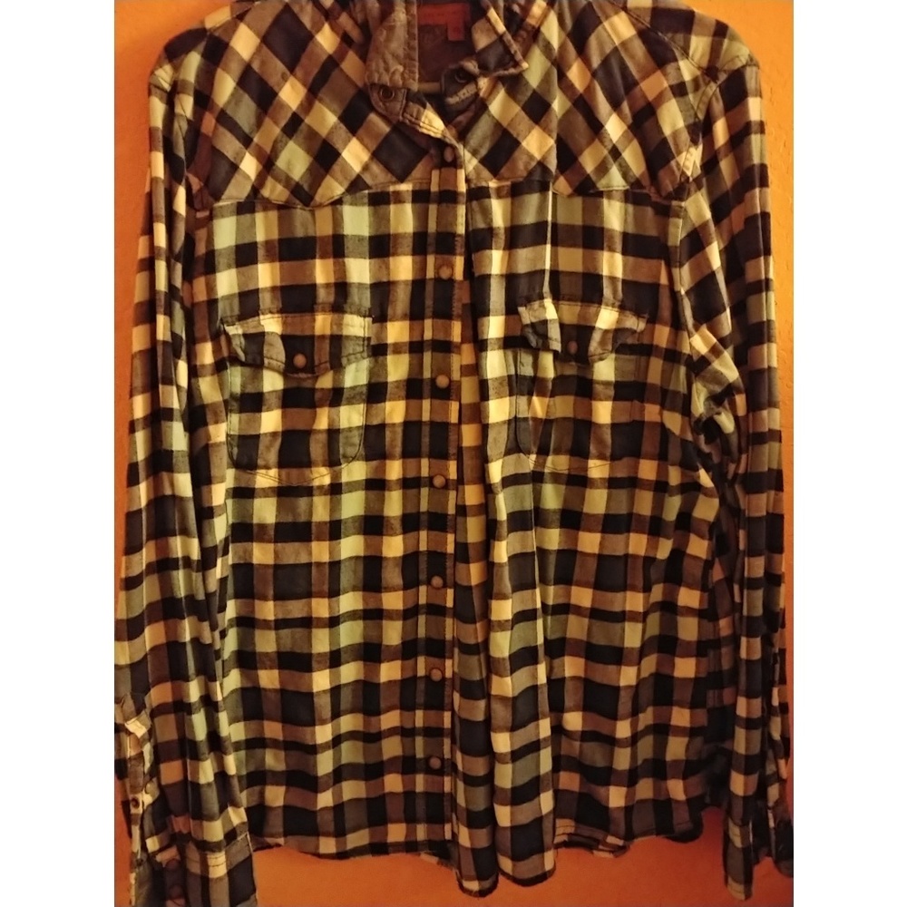 Plaid button up